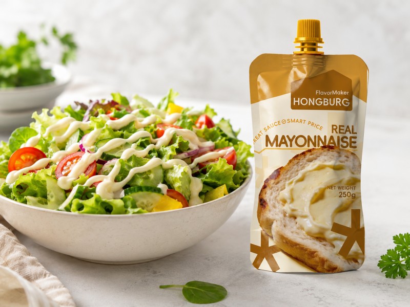 Klassieke rijke echte mayonaise voor salades