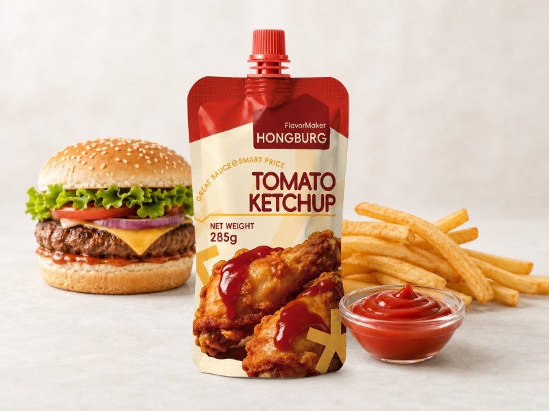 Klassieke tomatenketchup voor friet en hamburgers