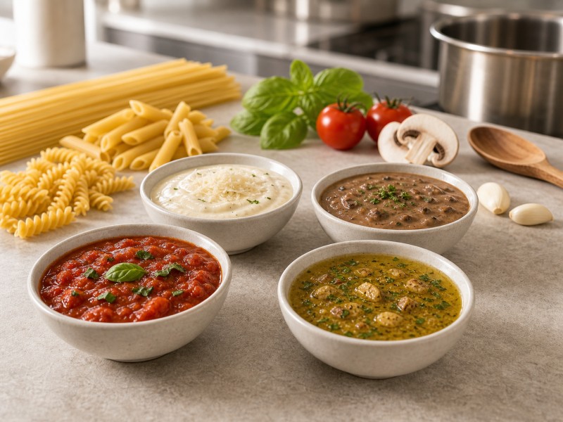 Smaakvolle speciale pastasauzen voor veelzijdig koken