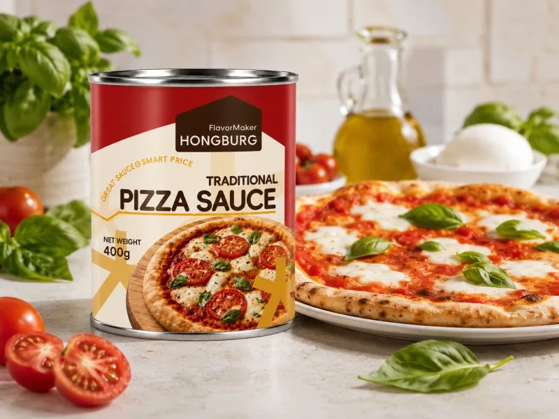 Traditionele pizzasaus in Italiaanse stijl