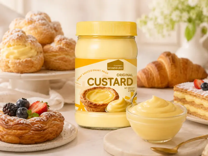Rijke, gladde originele custardsaus