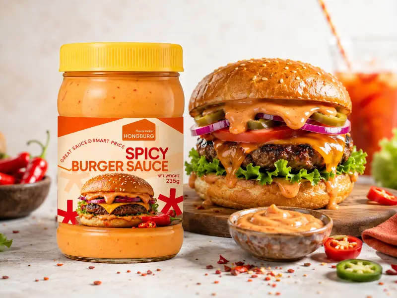 Dikke, smaakvolle, pittige burgersaus