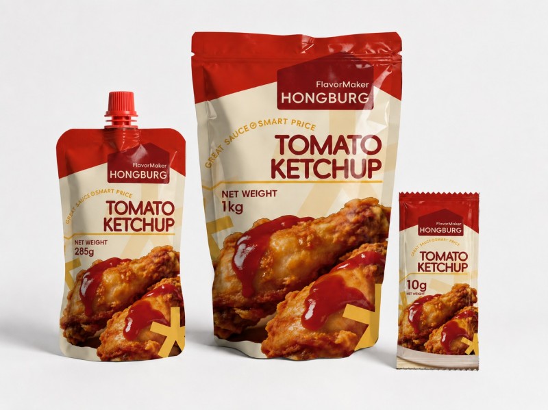 Tomatenketchup in zakje