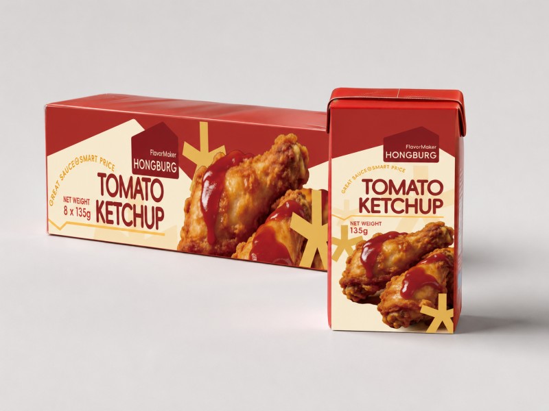 Tomatenketchup in Tetrapak